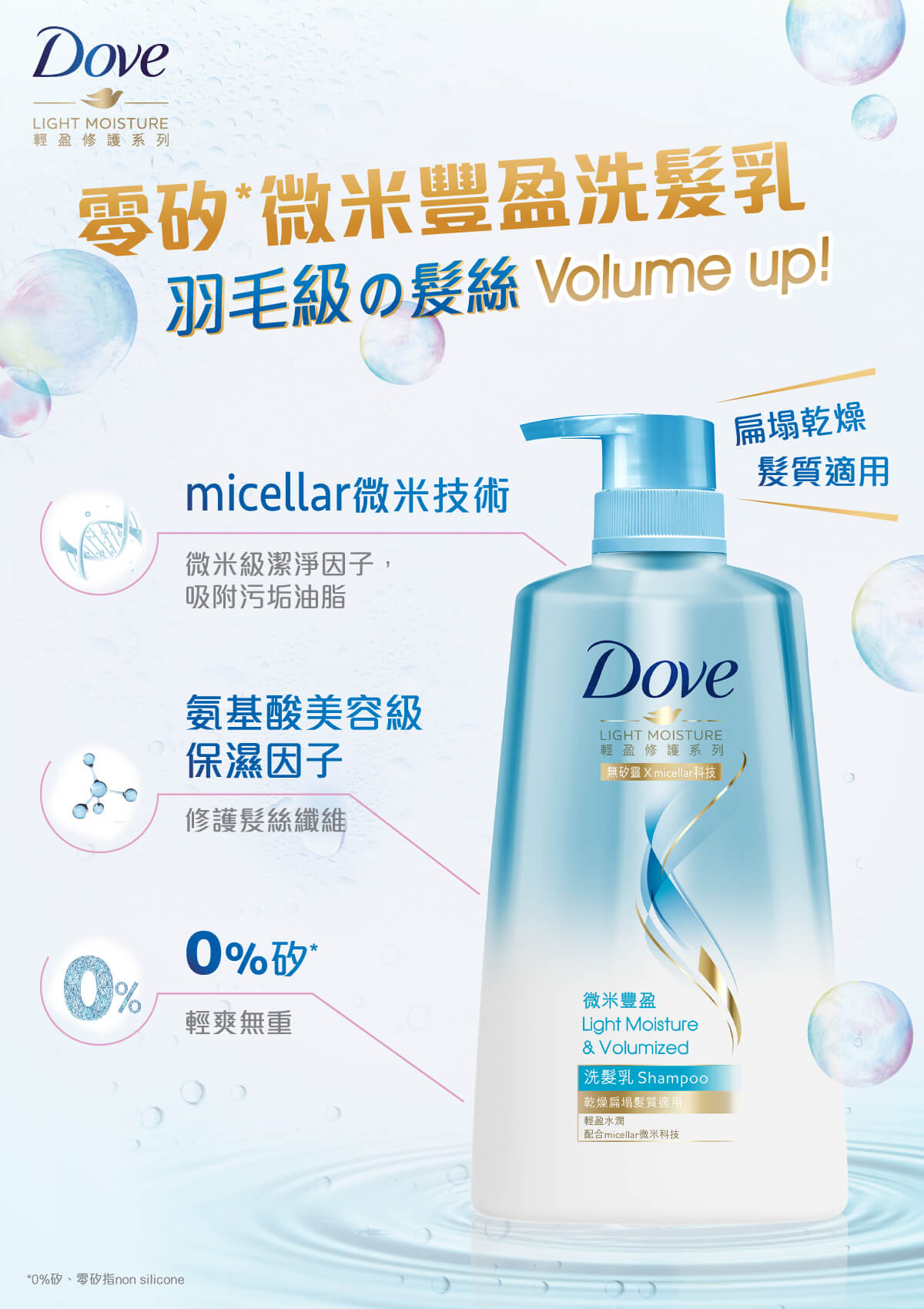 Dove輕盈修護系列